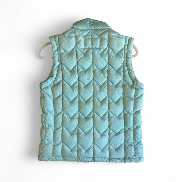 Mint/Blue Alpine Down Vest with Zip Pockets - Picture 2 of 11